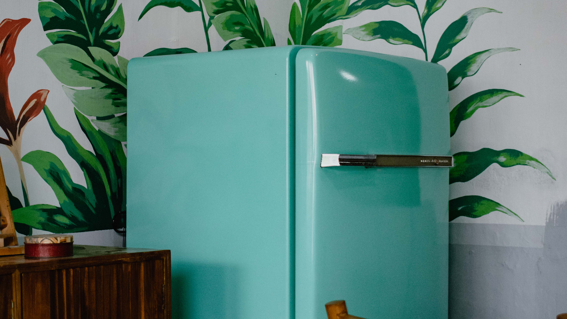 Stainless steel refrigerator in a modern kitchen